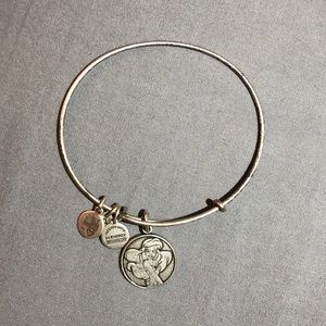 Silver Alex & Ani bracelet w/ Ariel pendant
